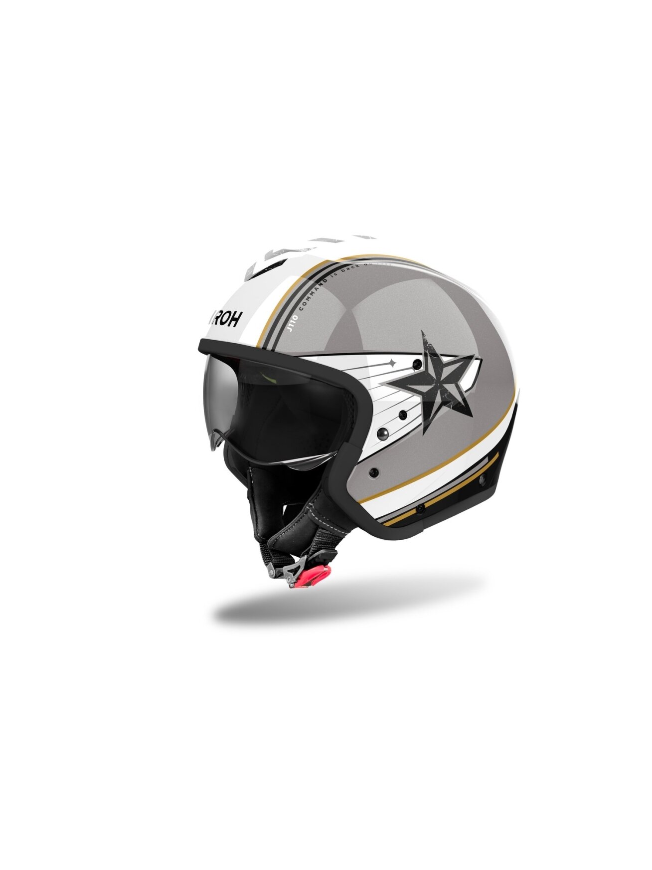 Airoh Helmet J 110 Command Gold Glitter 1