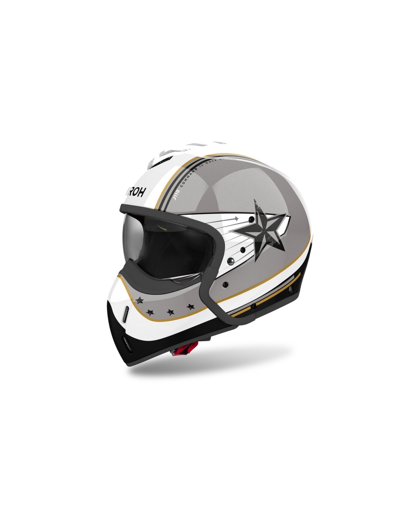 Airoh Helmet J 110 Command Gold Glitter 2