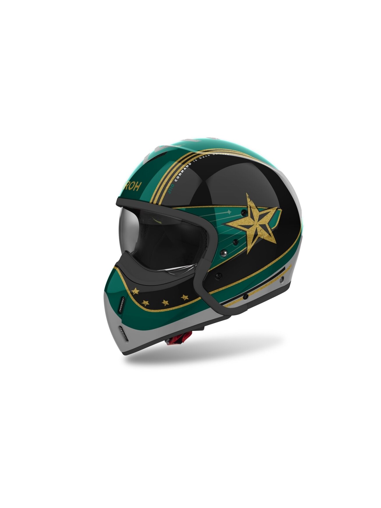 Airoh Helmet J 110 Command Mint Green Gloss 2