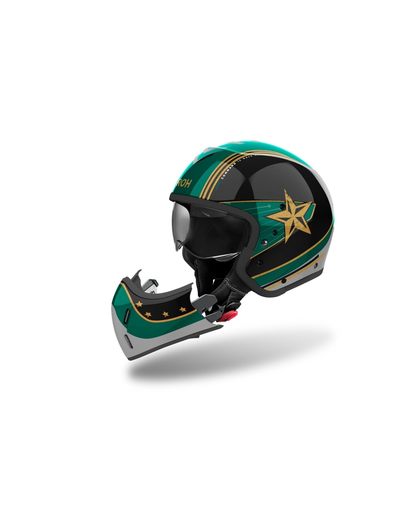 Airoh Helmet J 110 Command Mint Green Gloss Airoh Helmet J 110 Command Mint Green Gloss