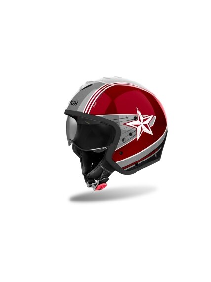 Airoh Helmet J 110 Command Burgundy Gloss 1 Airoh Helmet J 110 Command Burgundy Gloss 1