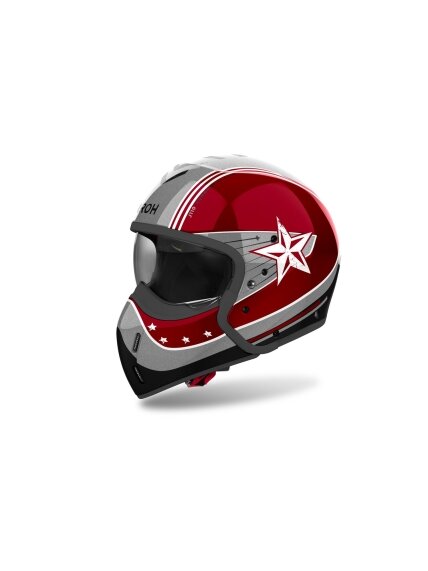 Airoh Helmet J 110 Command Burgundy Gloss 2