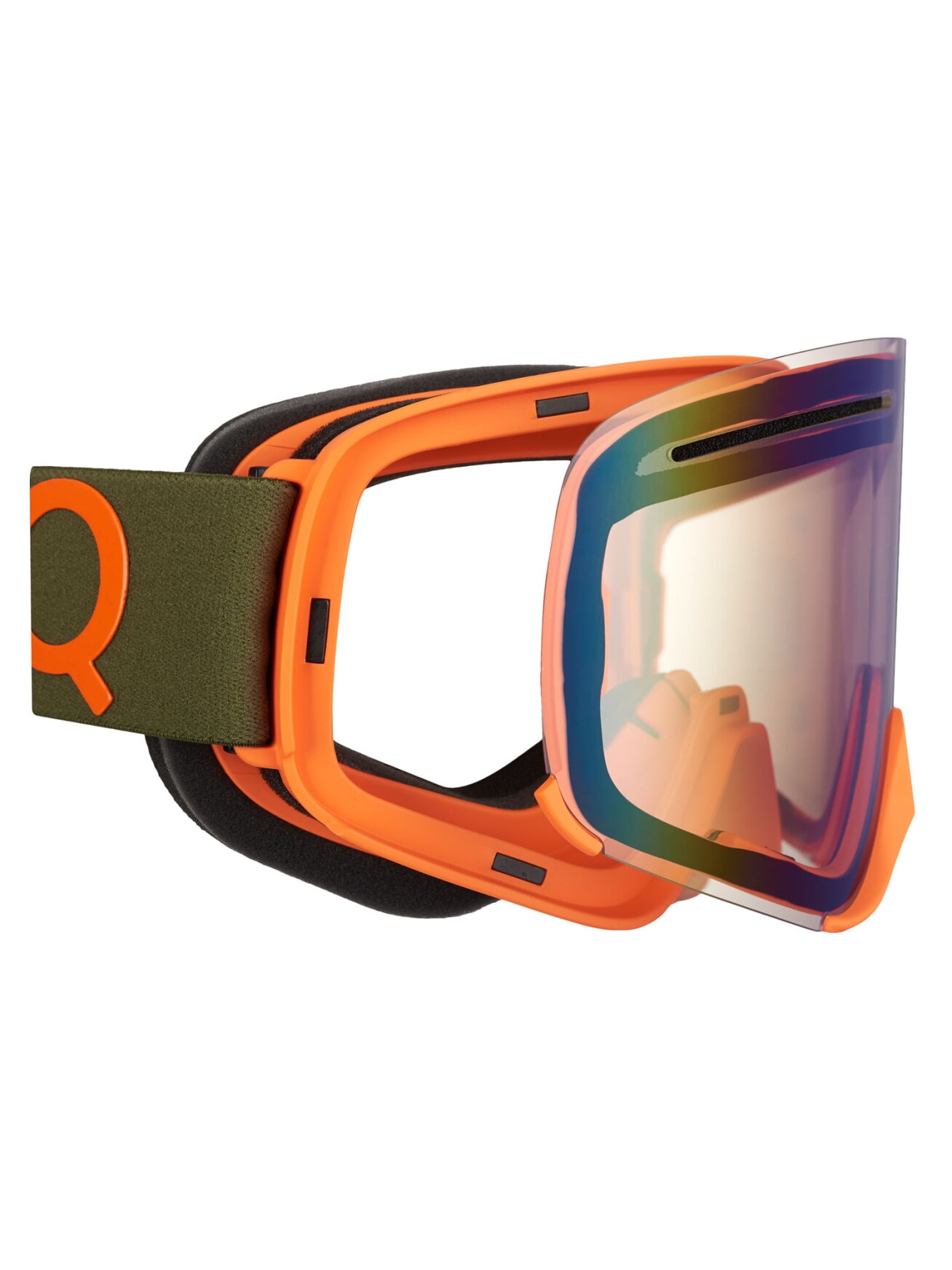 AMOQ Vision Vent+ Magnetic Goggles Military Green/Orange - Gold Mirror 2 AMOQ Vision Vent+ Magnetic Goggles Military Green/Orange - Gold Mirror 2