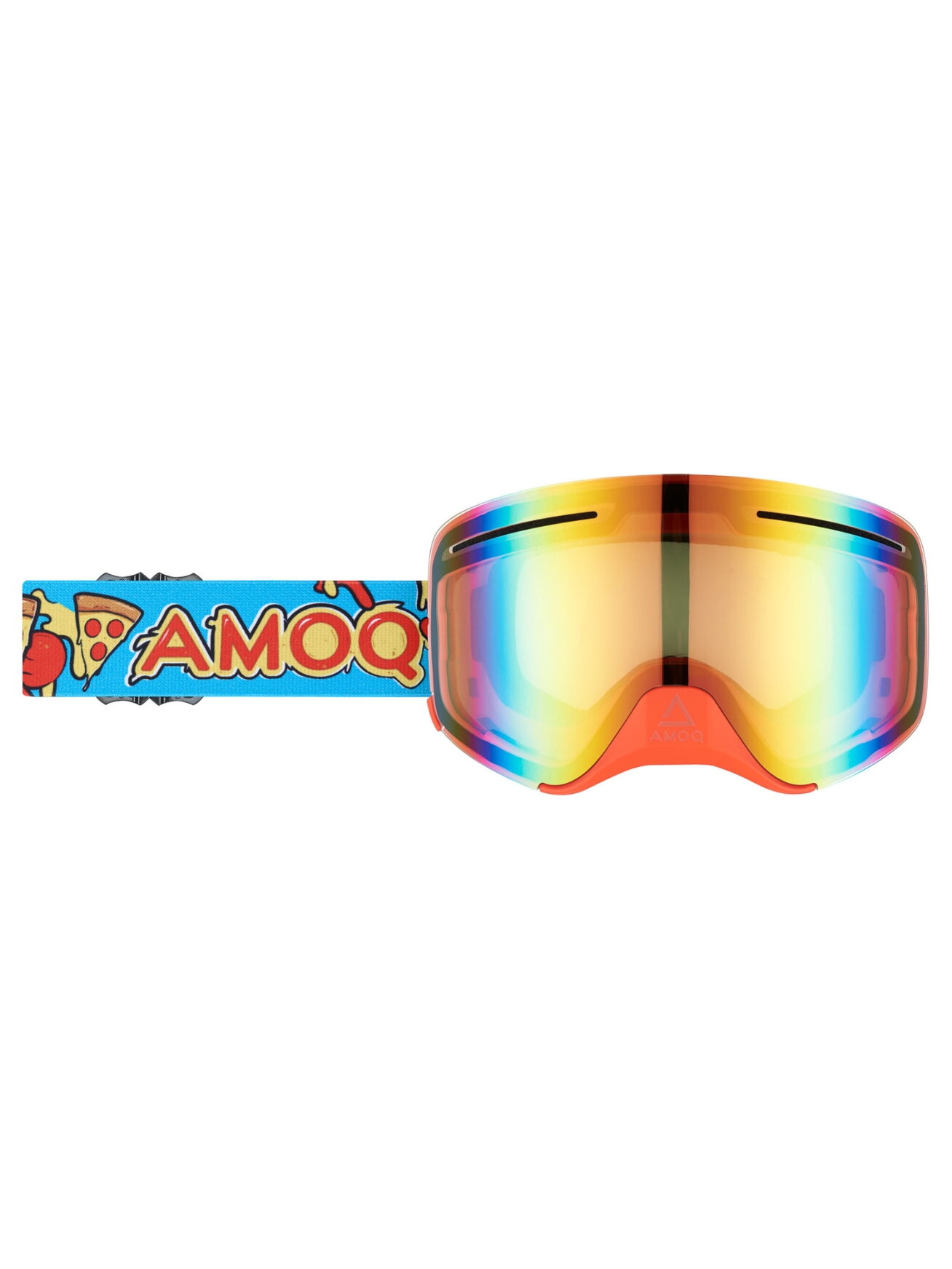 AMOQ Vision Vent+ Magnetic Goggles Pizza - Red Mirror AMOQ Vision Vent+ Magnetic Goggles Pizza - Red Mirror