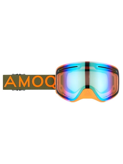 AMOQ Vision Vent+ Magnetic Goggles Military Green/Orange - Gold Mirror AMOQ Vision Vent+ Magnetic Goggles Military Green/Orange - Gold Mirror