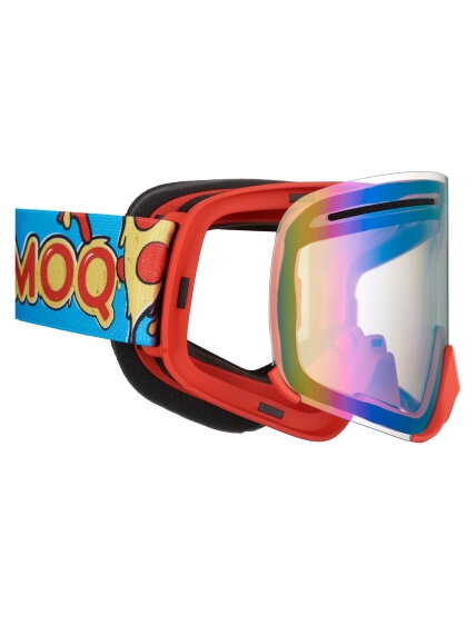AMOQ Vision Vent+ Magnetic Goggles Pizza - Red Mirror 2
