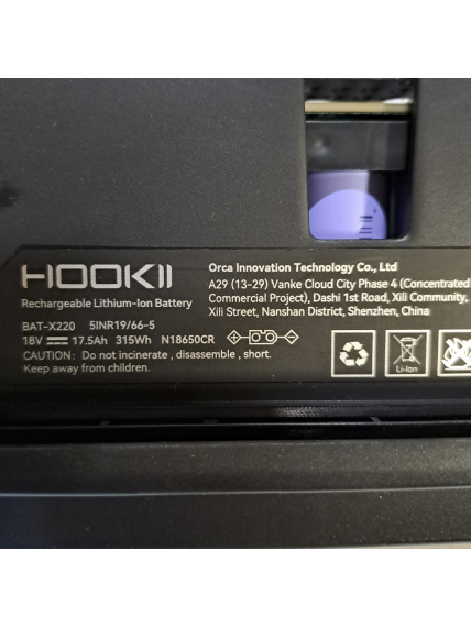 Akumuliatorius 17.5 Ah Hookii Neomow X vejos robotams (HKYFDZBJ000236) 2 Akumuliatorius 17.5 Ah Hookii Neomow X vejos robotams (HKYFDZBJ000236) 2
