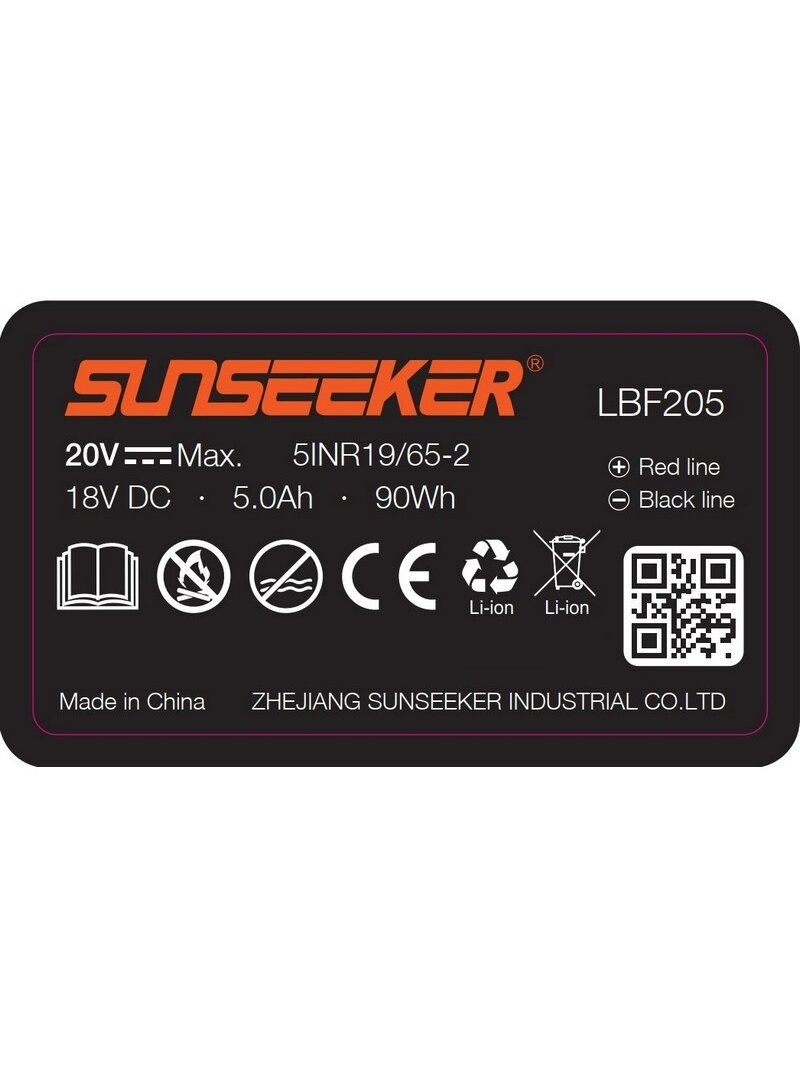 Akumuliatorius 5.0 Ah LBF205 Sunseeker vejos robotams 1 Akumuliatorius 5.0 Ah LBF205 Sunseeker vejos robotams 1