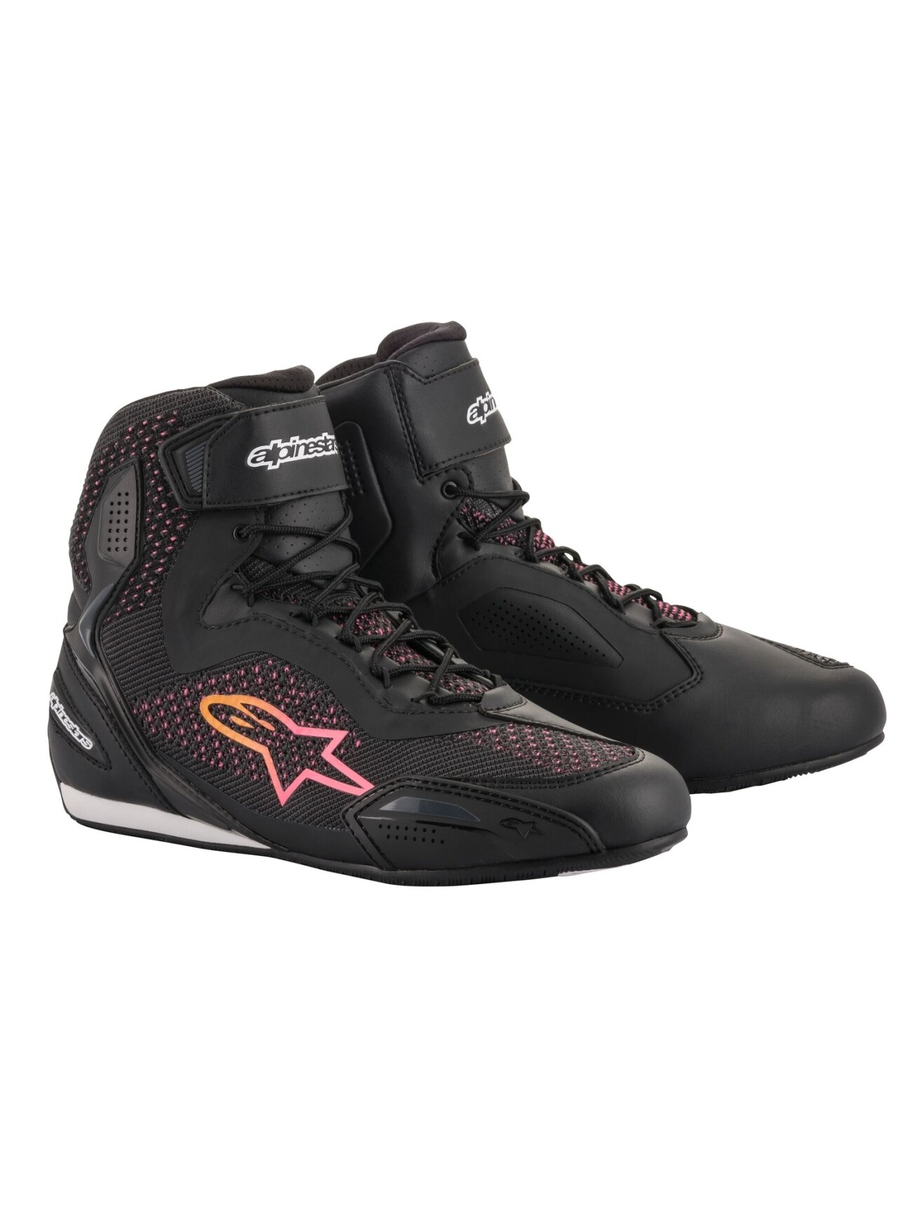 Alpinestars Shoe Lady Faster-3 Rideknit Black/Yellow/Pink Alpinestars Shoe Lady Faster-3 Rideknit Black/Yellow/Pink