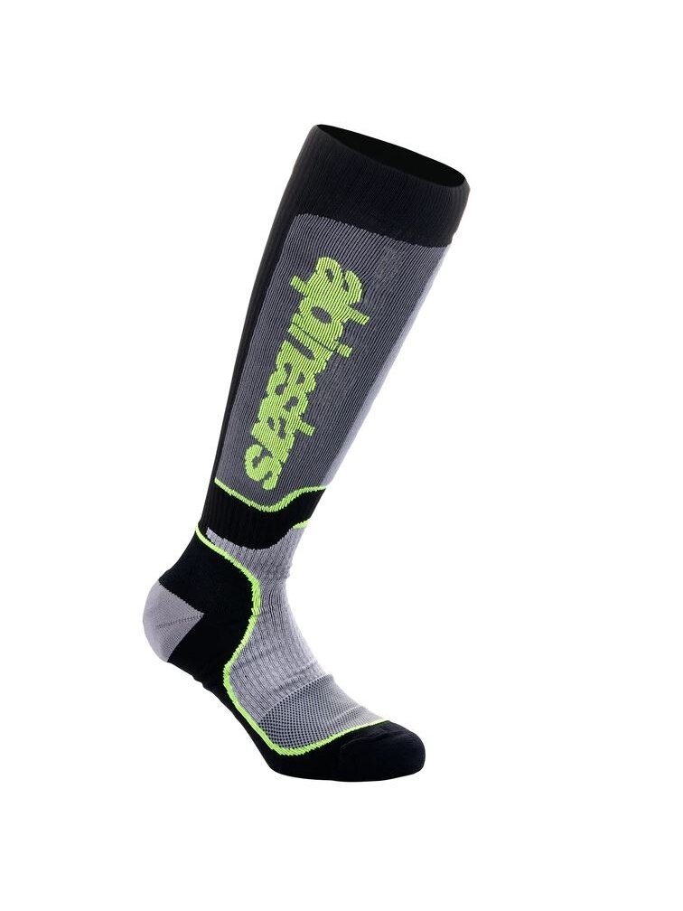 Alpinestars Socks MX Plus Black/Gray/Fluo Yellow Alpinestars Socks MX Plus Black/Gray/Fluo Yellow