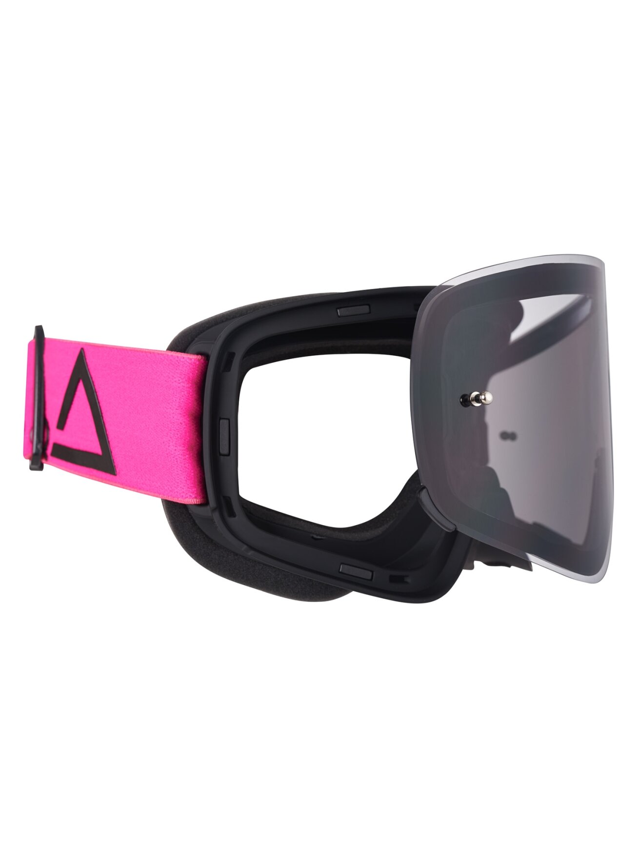 AMOQ MX Goggles Vision Magnetic Pink-Black - Smoke 1