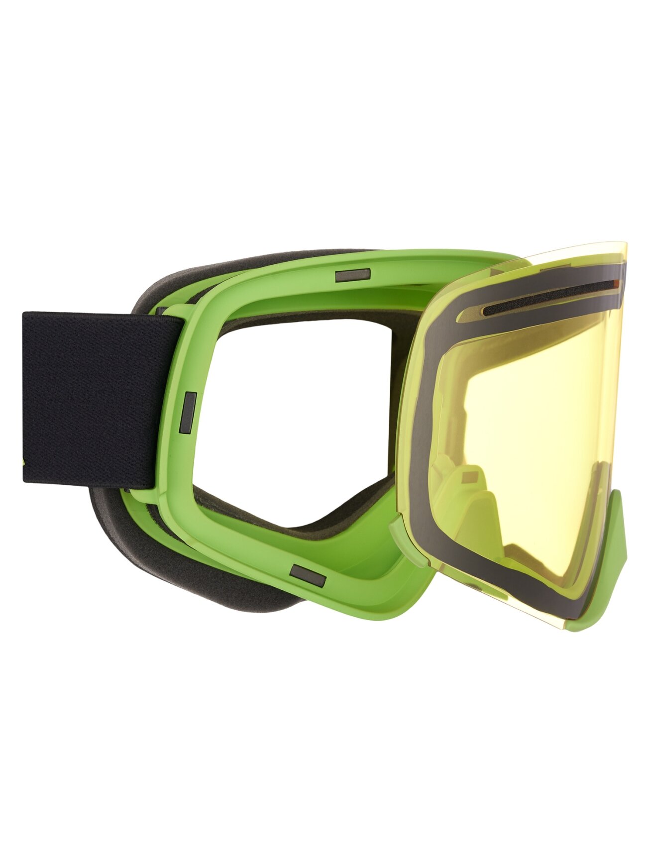 AMOQ Vision Vent+ Magnetic Goggles Black-Military Green - Yellow 1