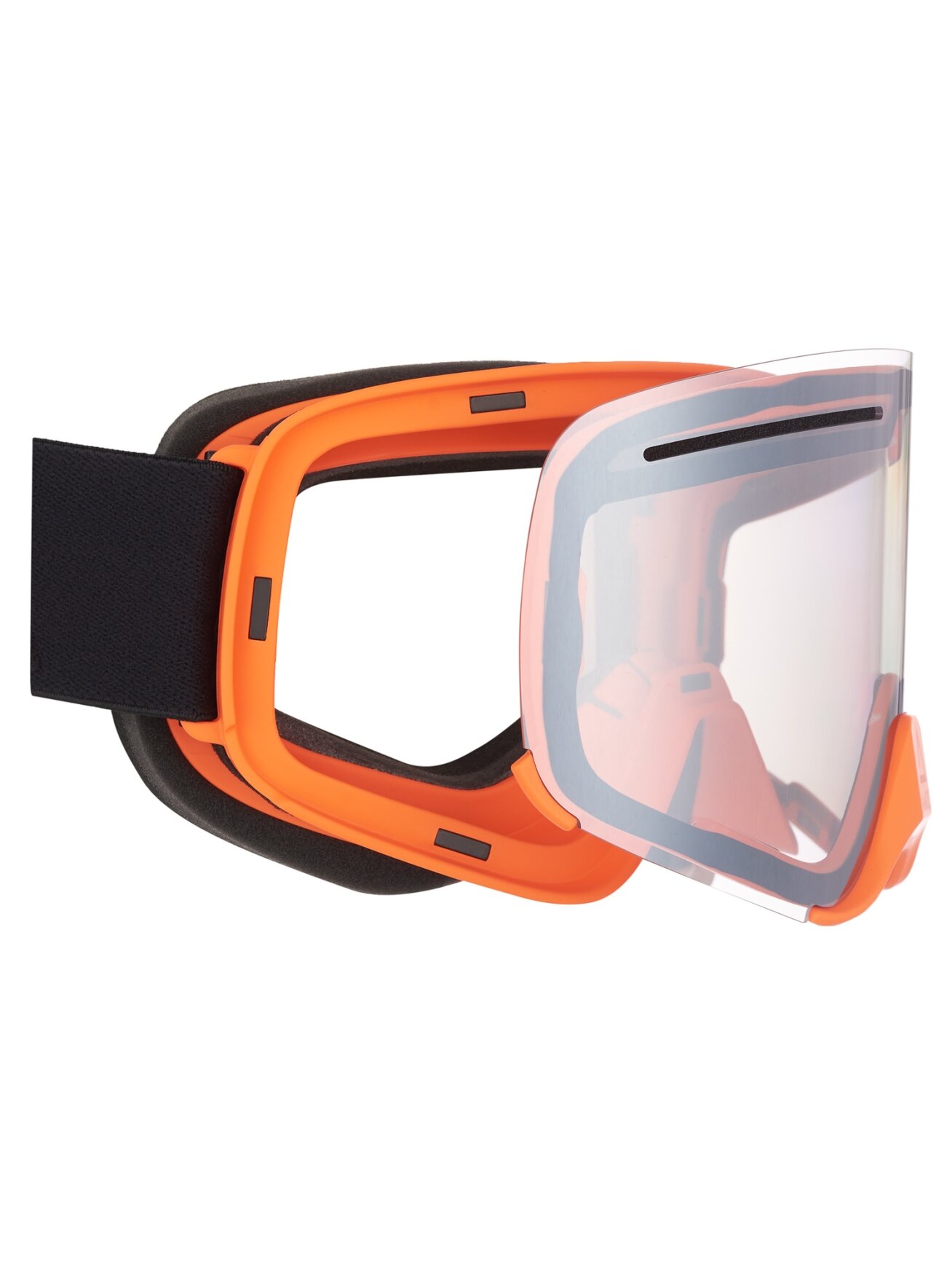 AMOQ Vision Vent+ Magnetic Goggles Black-Orange - Silver Mirror 1