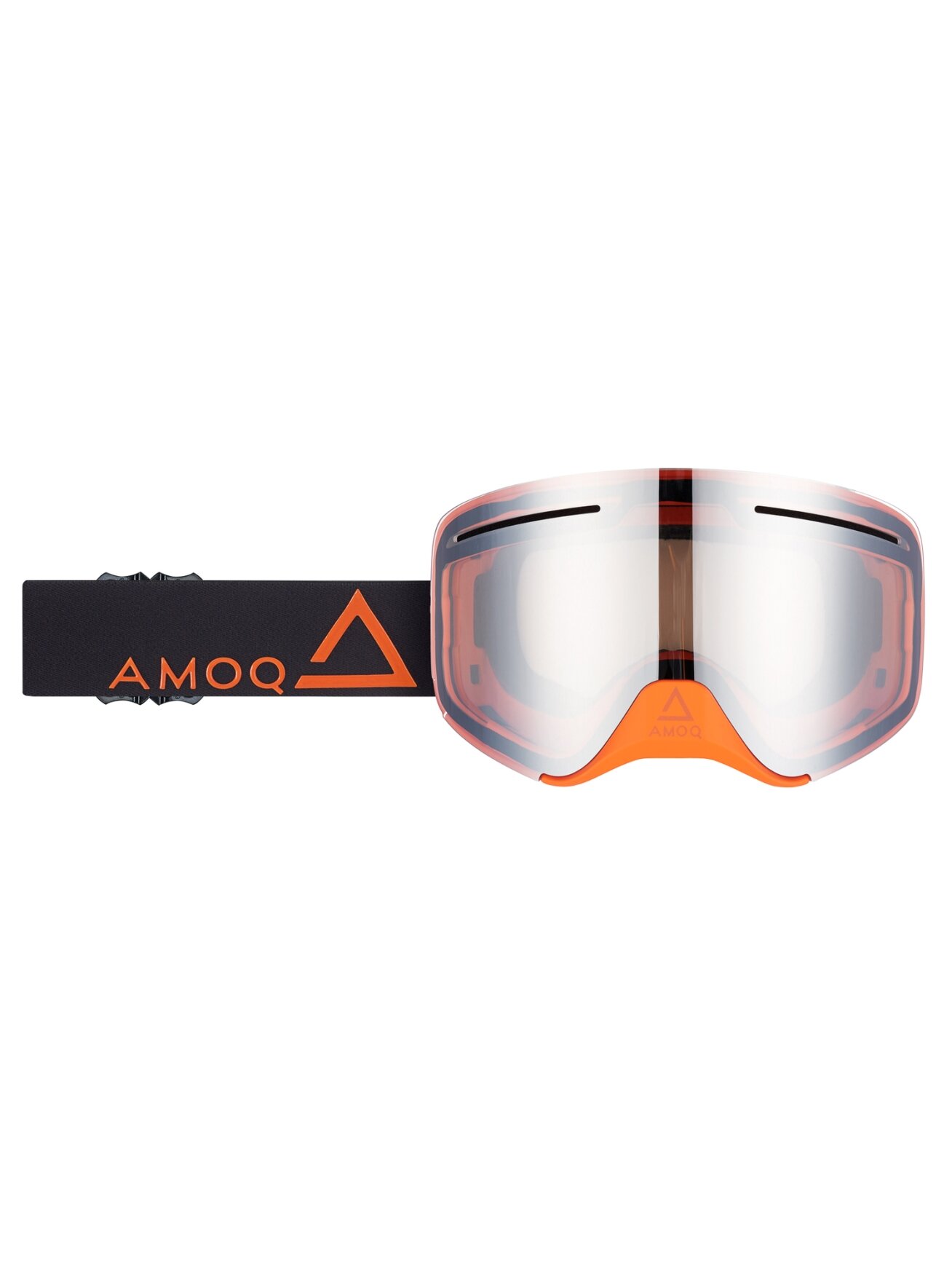 AMOQ Vision Vent+ Magnetic Goggles Black-Orange - Silver Mirror AMOQ Vision Vent+ Magnetic Goggles Black-Orange - Silver Mirror