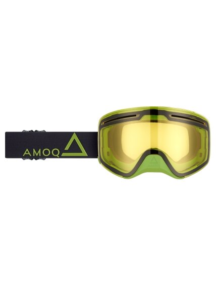AMOQ Vision Vent+ Magnetic Goggles Black-Military Green - Yellow AMOQ Vision Vent+ Magnetic Goggles Black-Military Green - Yellow