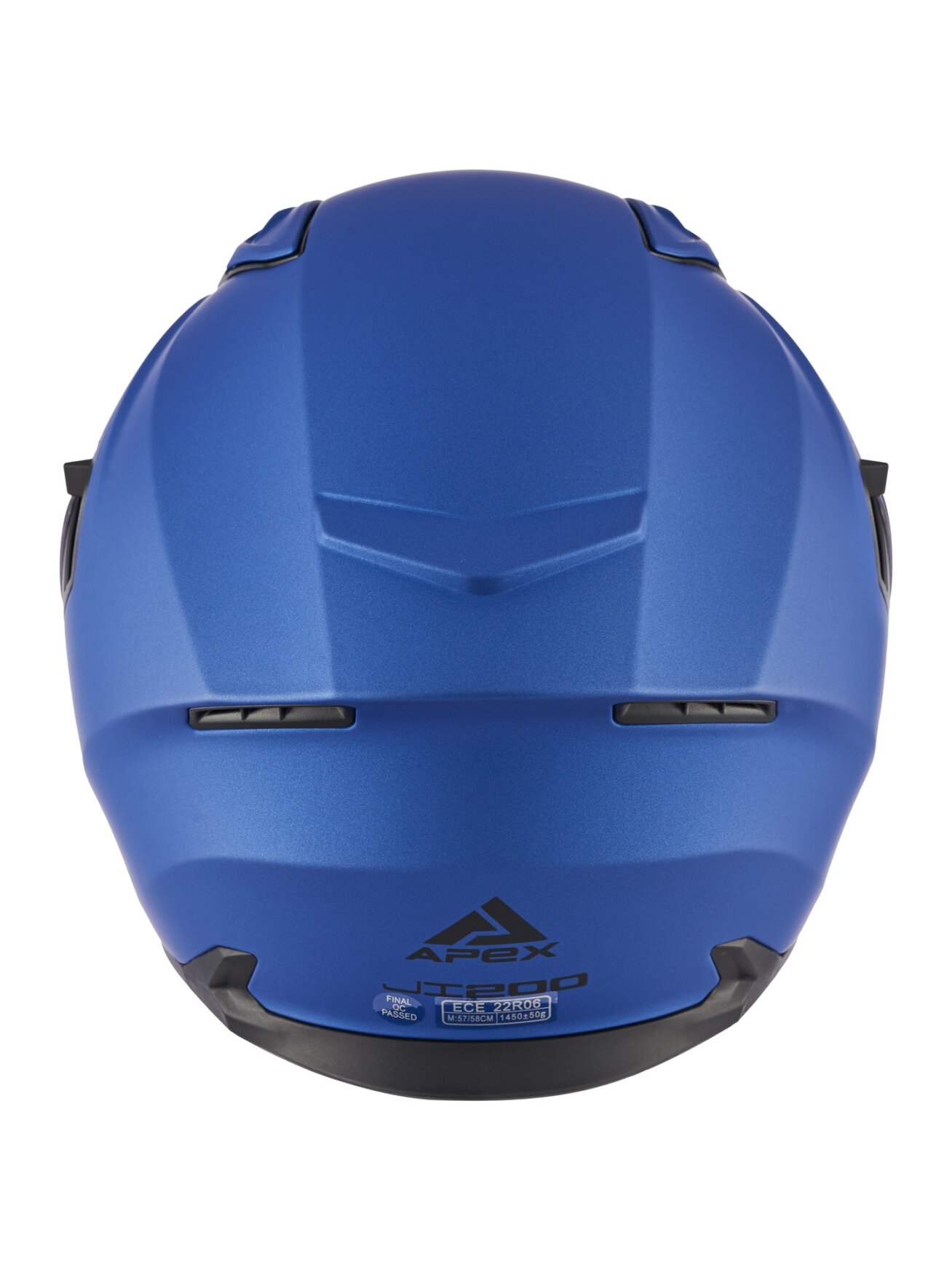APEX Helmet JI200 Solid metallic blue matt 1 APEX Helmet JI200 Solid metallic blue matt 1