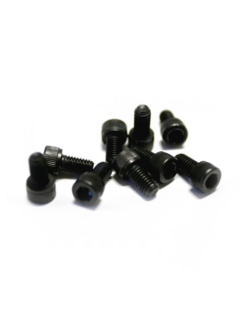 BIG GUN 1/4 x 20 x3/8 End Tip Allen Screws (4pk) - Socket Head (Black) BIG GUN 1/4 x 20 x3/8 End Tip Allen Screws (4pk) - Socket Head (Black)