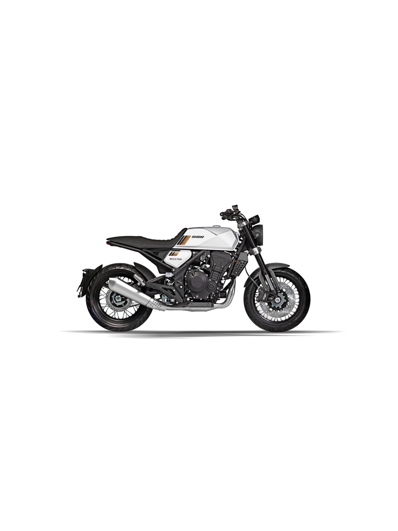 BRIXTON CROSSFIRE 500 ABS BULLET SILVER MATT