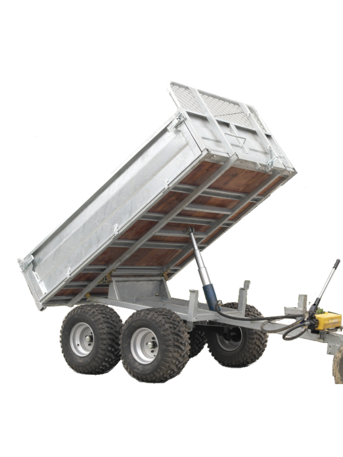 Bronco Tip Trailer with manual handpump max 1600kg