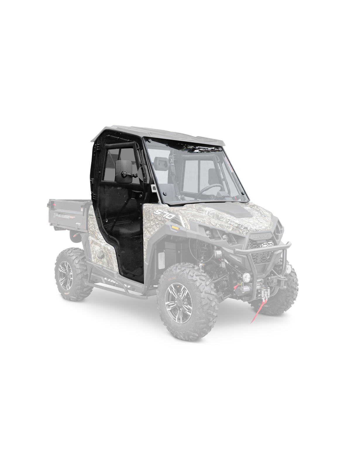 Cabin with heating for Linhai UTV 520/550/570/650 T-BOSS without roof (fit with original roof) Cabin with heating for Linhai UTV 520/550/570/650 T-BOSS without roof (fit with original roof)