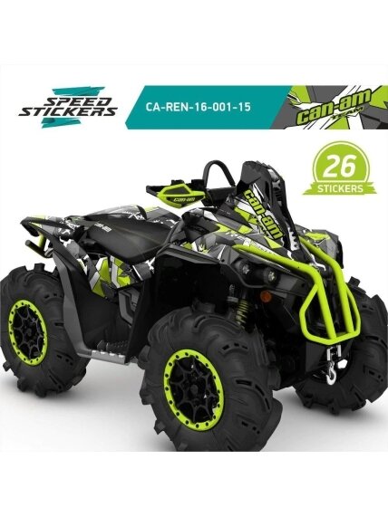 CAN AM RENEGADE X MR GEOMETRIC LIPDUKAI GREEN/GRAY CAN AM RENEGADE X MR GEOMETRIC LIPDUKAI GREEN/GRAY
