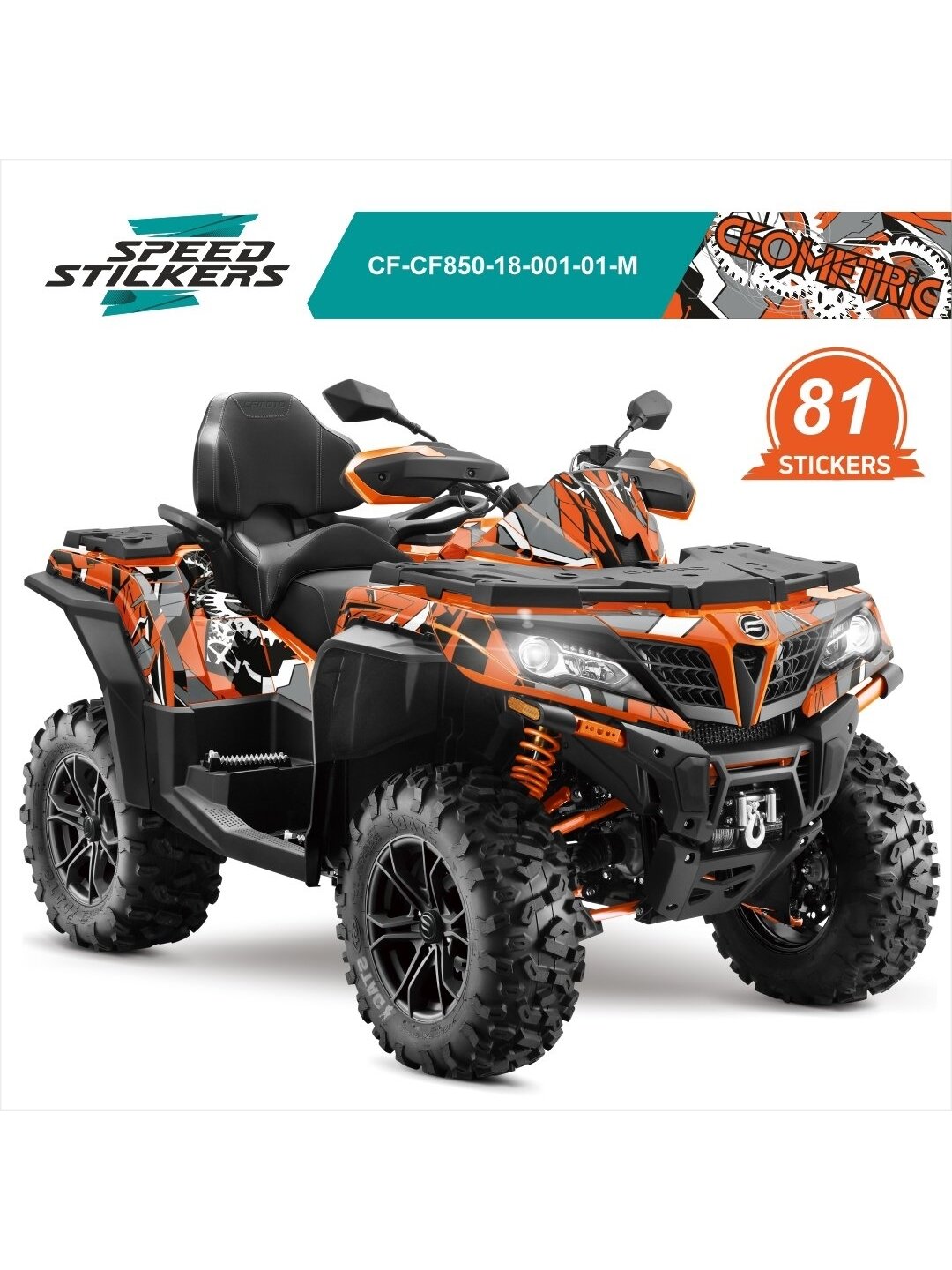 CFMOTO CFORCE LIPDUKAI GEOMETRIC ORANGE/GREYWHITE CFMOTO CFORCE LIPDUKAI GEOMETRIC ORANGE/GREYWHITE