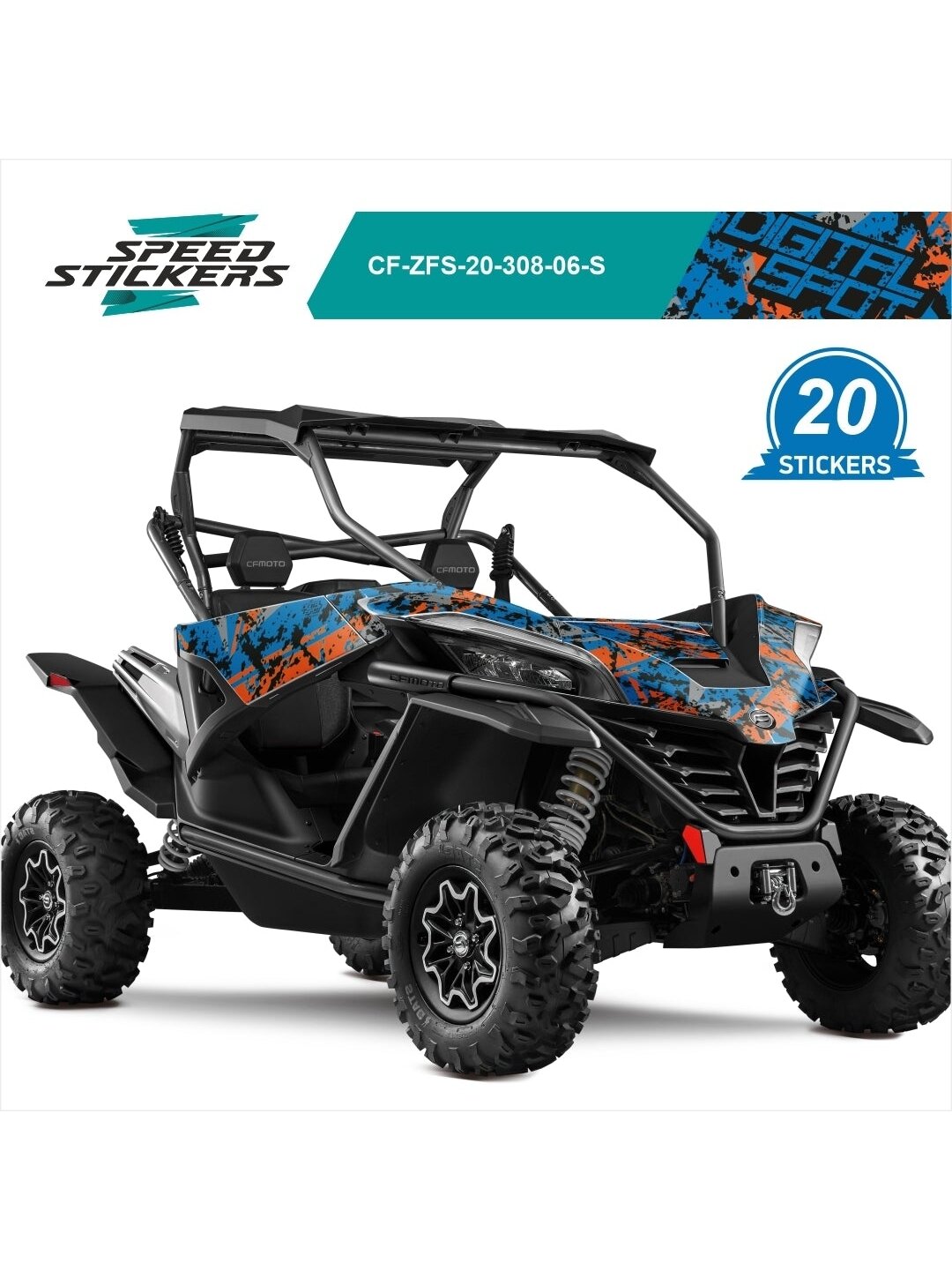 CFMOTO ZFORCE SPORT LIPDUKAI DIGITAL SPOT ORANGE GREY CFMOTO ZFORCE SPORT LIPDUKAI DIGITAL SPOT ORANGE GREY