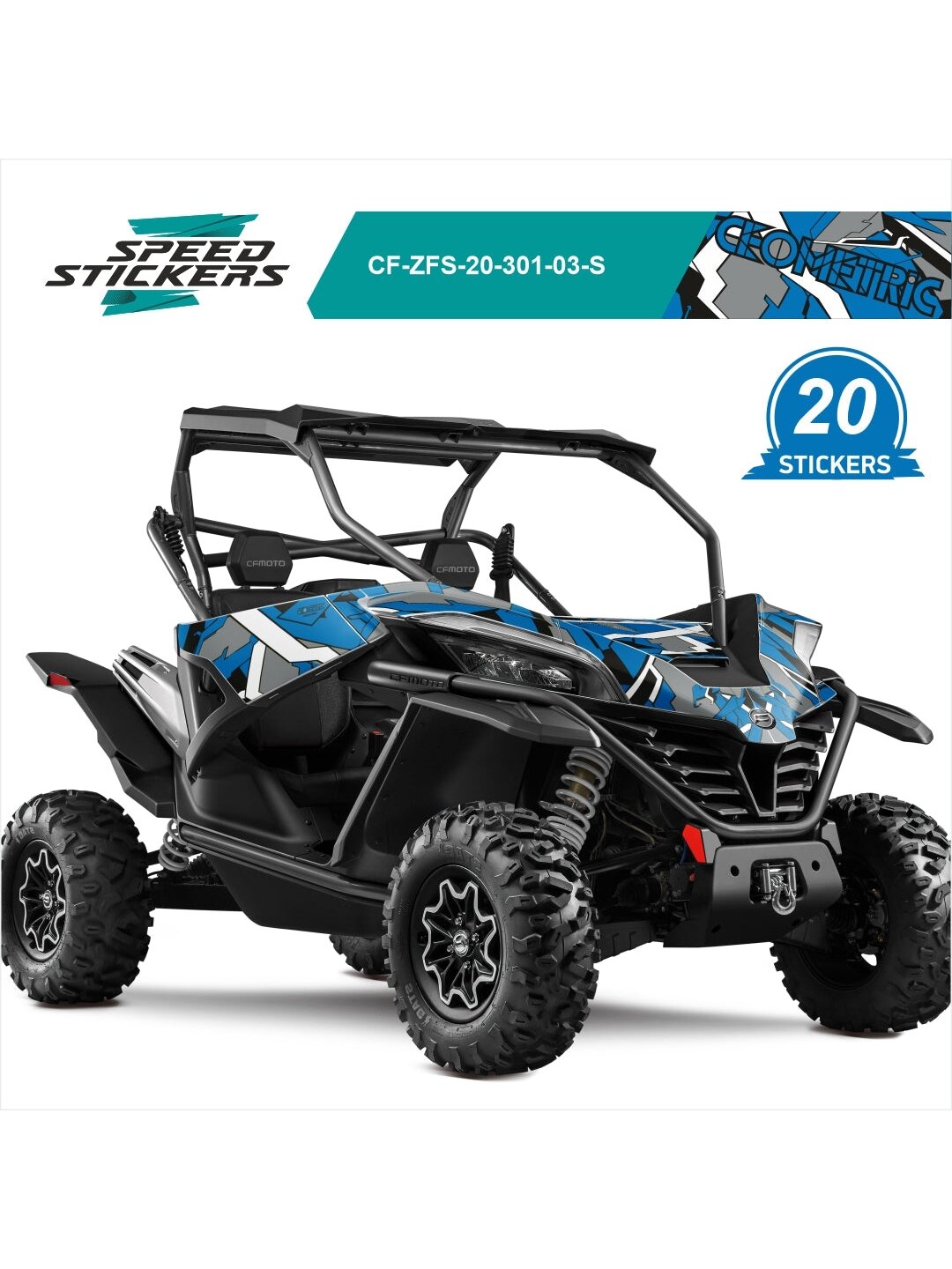 CFMOTO ZFORCE SPORT LIPDUKAI GEOMETRIC BLUE CFMOTO ZFORCE SPORT LIPDUKAI GEOMETRIC BLUE