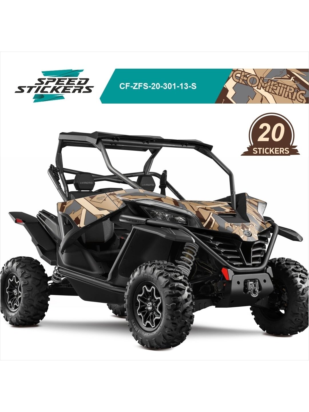 CFMOTO ZFORCE SPORT LIPDUKAI GEOMETRIC CAMO DESERT CFMOTO ZFORCE SPORT LIPDUKAI GEOMETRIC CAMO DESERT