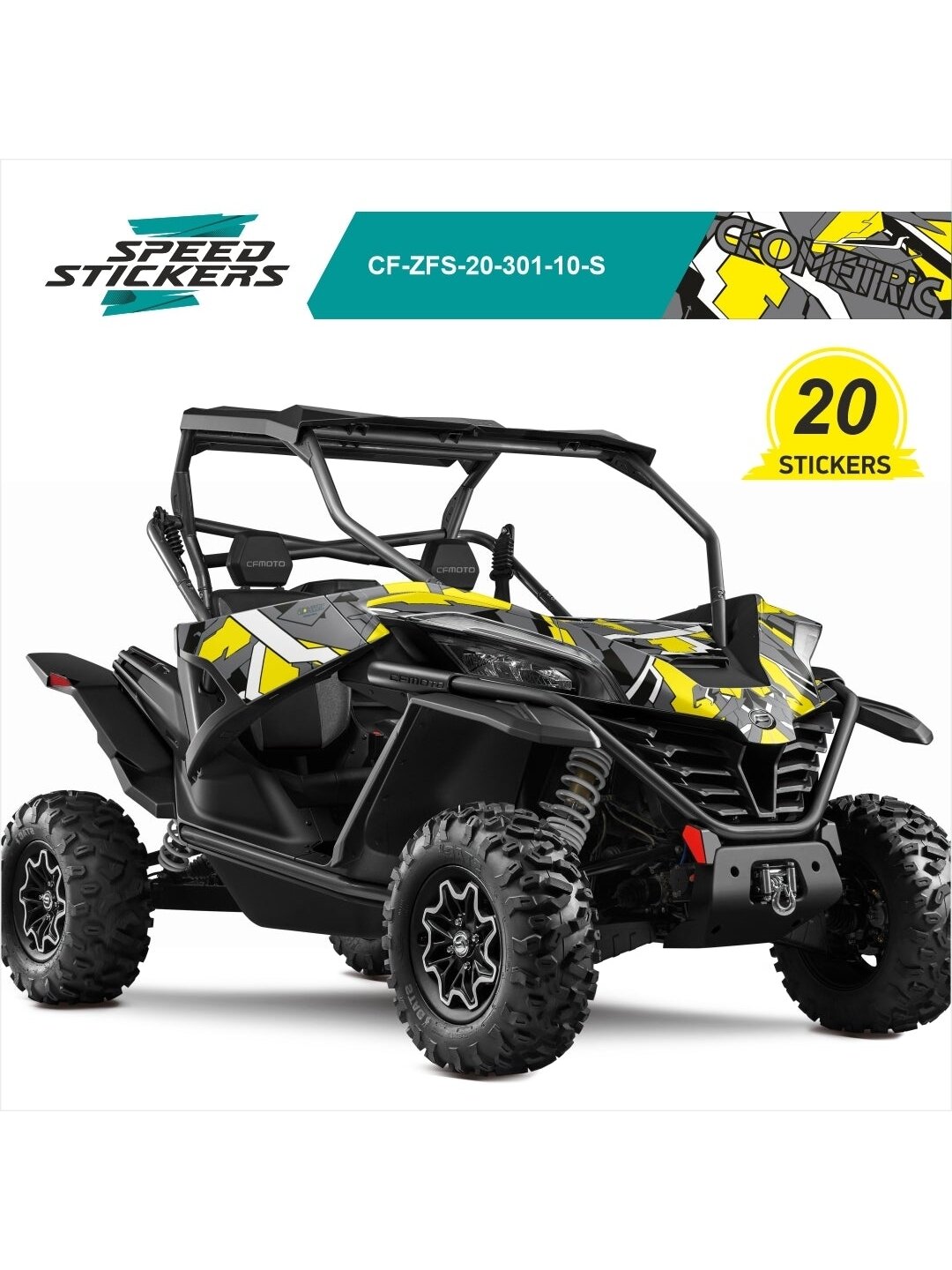 CFMOTO ZFORCE SPORT LIPDUKAI GEOMETRIC YELLOW GREY