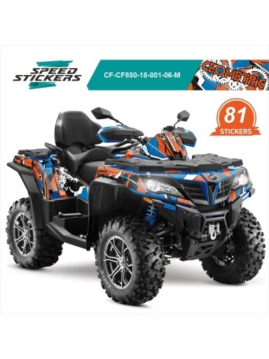 CFMOTO CFORCE LIPDUKAI GEOMETRIC ORANGE/BLUE/WHITE