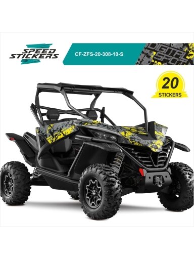 CFMOTO ZFORCE SPORT LIPDUKAI DIGITAL SPOT YELLOW BLACK