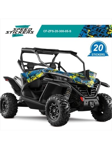 CFMOTO ZFORCE SPORT LIPDUKAI DIGITAL SPOT YELLOW BLUE