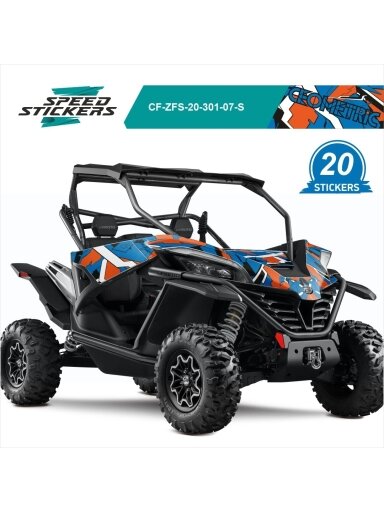 CFMOTO ZFORCE SPORT LIPDUKAI GEOMETRIC BLUE ORANGE