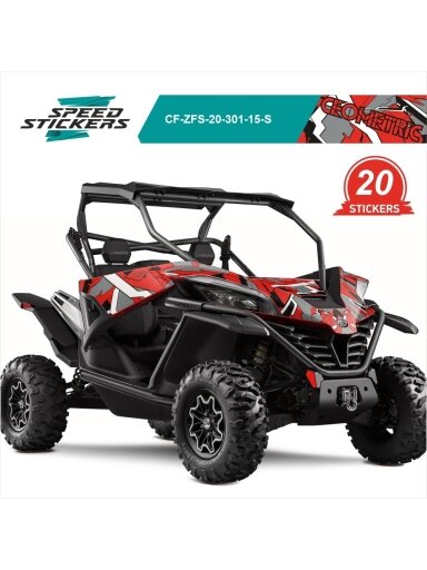 CFMOTO ZFORCE SPORT LIPDUKAI GEOMETRIC RED