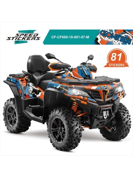 CFMOTO CFORCE LIPDUKAI GEOMETRIC BLUE/ORANGE/WHITE CFMOTO CFORCE LIPDUKAI GEOMETRIC BLUE/ORANGE/WHITE