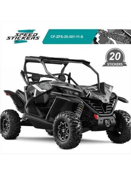 CFMOTO ZFORCE SPORT LIPDUKAI GEOMETRIC BLACK GREY CFMOTO ZFORCE SPORT LIPDUKAI GEOMETRIC BLACK GREY