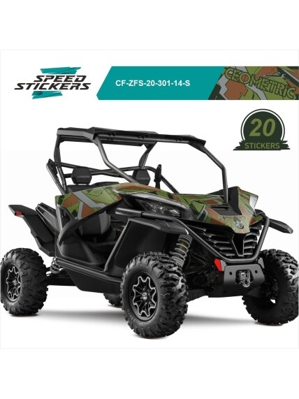 CFMOTO ZFORCE SPORT LIPDUKAI GEOMETRIC DARK CAMO CFMOTO ZFORCE SPORT LIPDUKAI GEOMETRIC DARK CAMO