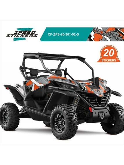CFMOTO ZFORCE SPORT LIPDUKAI GEOMETRIC GREY ORANGE CFMOTO ZFORCE SPORT LIPDUKAI GEOMETRIC GREY ORANGE
