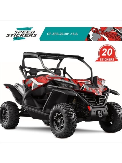 CFMOTO ZFORCE SPORT LIPDUKAI GEOMETRIC RED CFMOTO ZFORCE SPORT LIPDUKAI GEOMETRIC RED