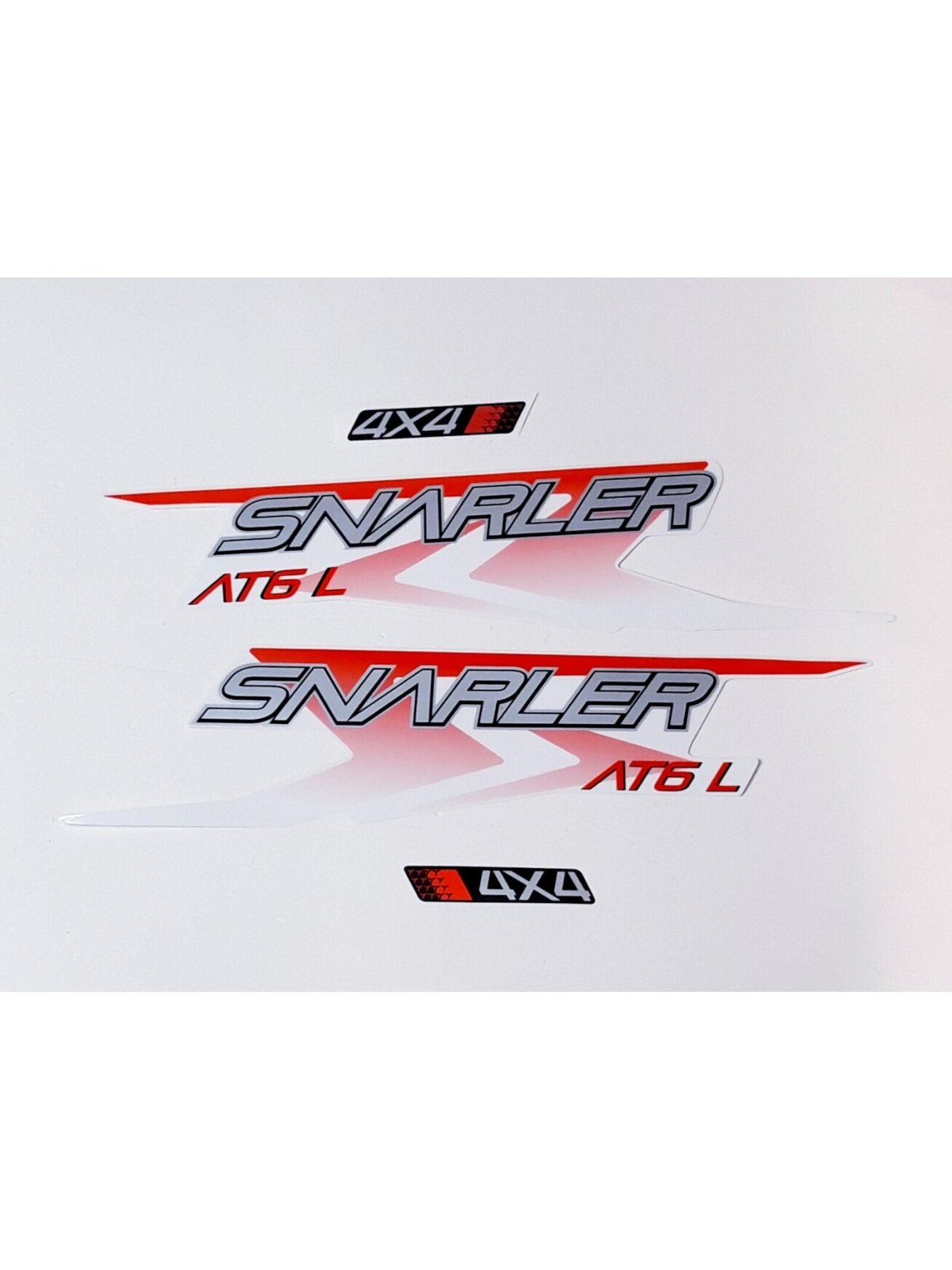 DECAL ASSY(AT6L WHITE-RED)(LONG VEHICLE) 1 DECAL ASSY(AT6L WHITE-RED)(LONG VEHICLE) 1