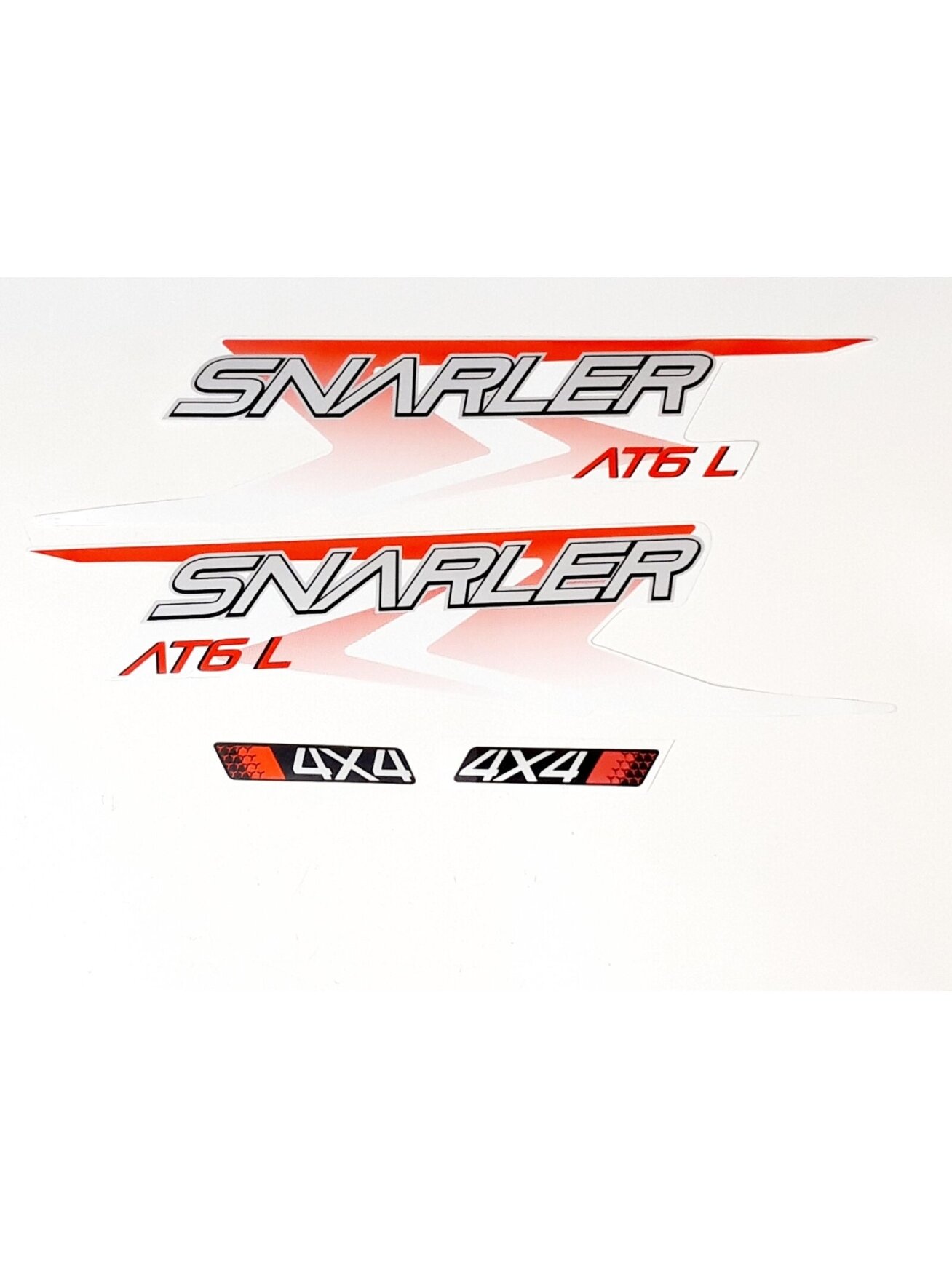DECAL ASSY(AT6L WHITE-RED)(LONG VEHICLE) DECAL ASSY(AT6L WHITE-RED)(LONG VEHICLE)