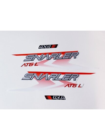 DECAL ASSY(AT6L WHITE-RED)(LONG VEHICLE) 1