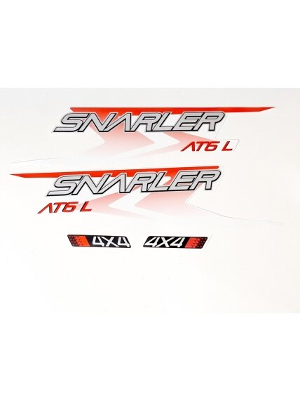 DECAL ASSY(AT6L WHITE-RED)(LONG VEHICLE) DECAL ASSY(AT6L WHITE-RED)(LONG VEHICLE)