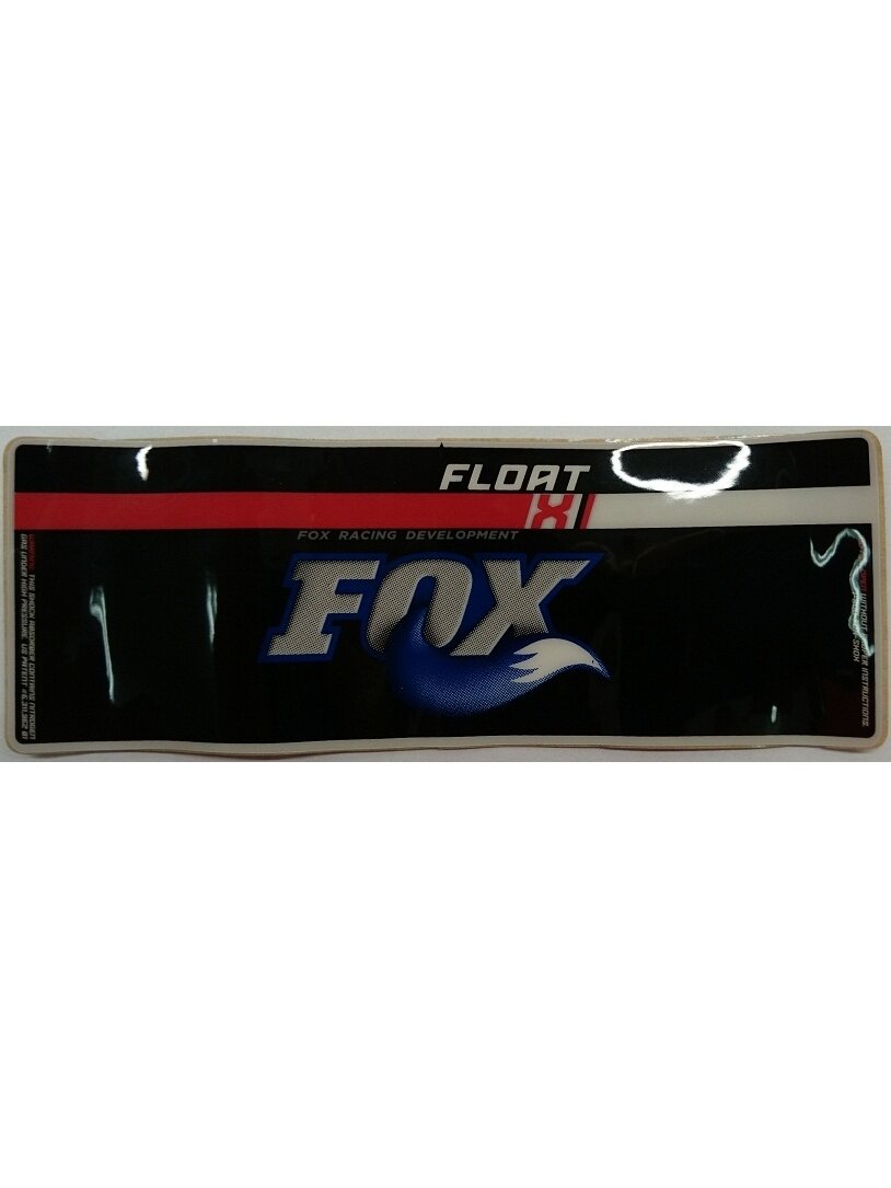 Decal: '06 Float X, Reservoir (6.25" X 2.15")