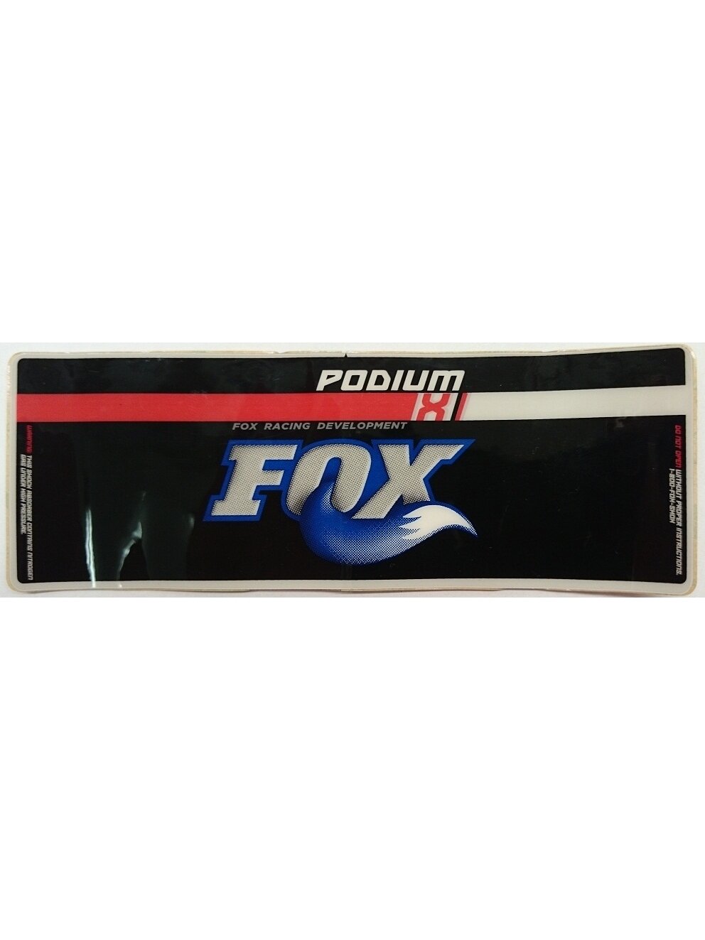 Decal: '06 Podium X, Reservoir (6.25 X 2.15)