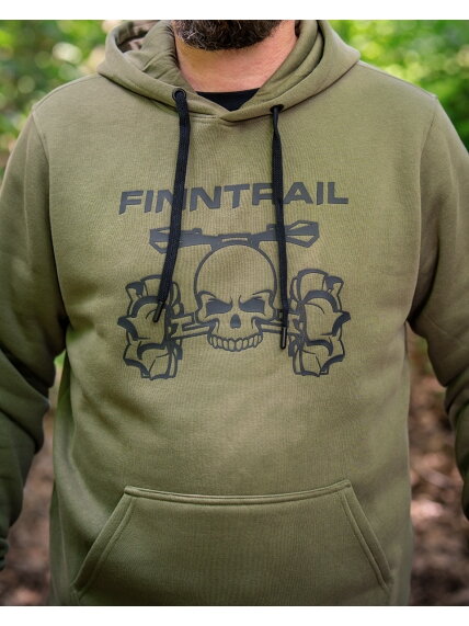 Finntrail Hoody ATV skull Khaki 6