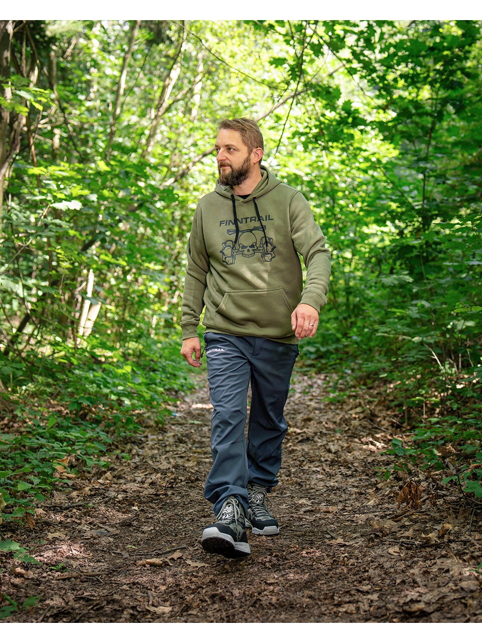Finntrail Hoody ATV skull Khaki 4 Finntrail Hoody ATV skull Khaki 4
