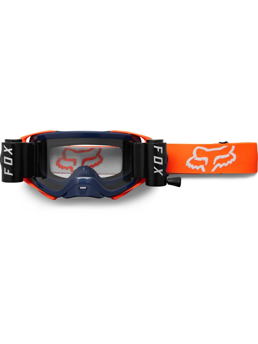 FOX Airspace Stray Roll Off Goggle  - OS, Blue/Orange MX23