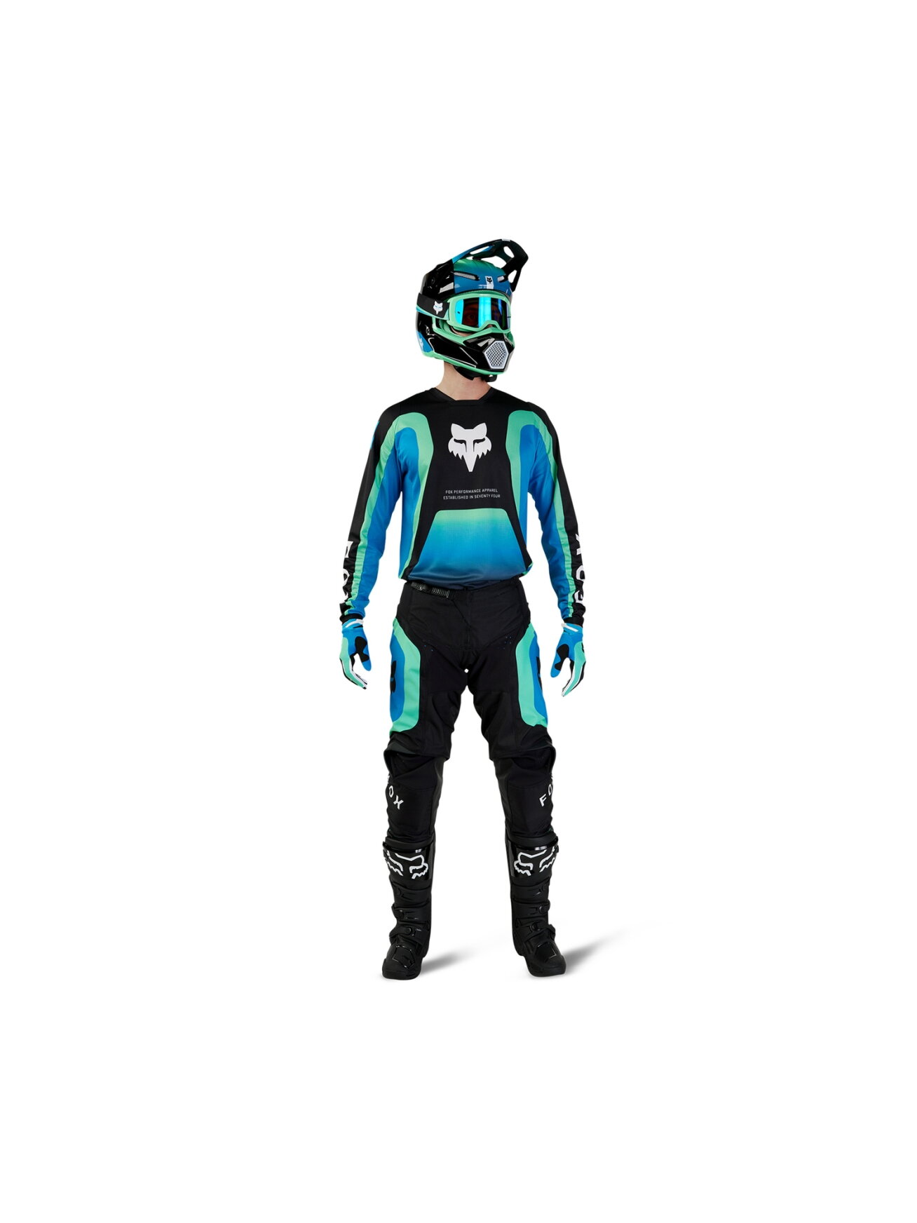 FOX 180 Ballast Pant - Black/Blue MX24 9